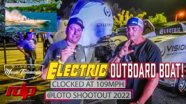 First ELECTRIC OUTBOARD Boat to 100+MPH! | Alex W/ Vision Marine Tech LOTO Shootout 2022