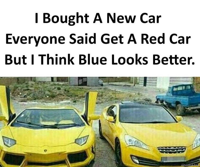 I-bought-a-new-car-Everyone-said-get-a-red-car-But-I-think-blue-looks-better-meme-3204.png